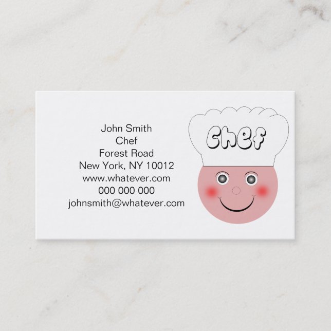 Chef Business Card (Front)