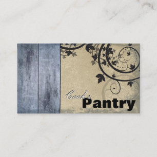 Chef Business Card - Vintage Barn Board & Vines
