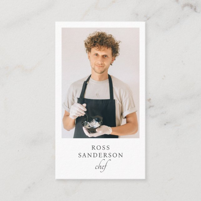 Chef Carte de visite Caterer (Devant)
