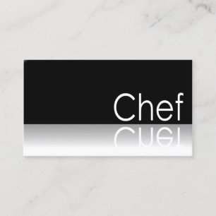 - Chef - carte de visite réfléchi