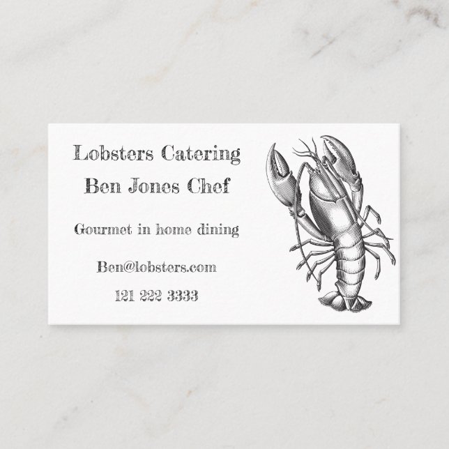 Chef & catering Business Card (Front)