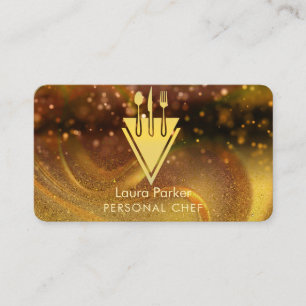 Chef Catering Restaurant Kitchen Tools Personal  Business Card