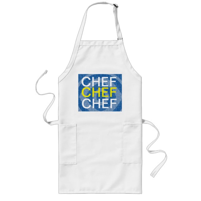 Chef chef chef long apron (Front)