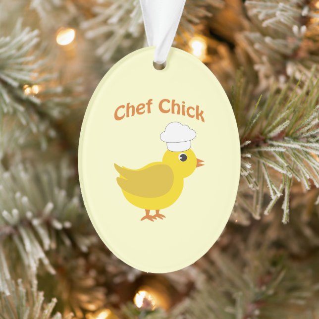 Chef Chick Ornament (Tree)