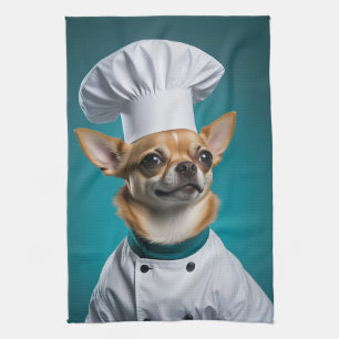 Chef Chihuahua Kitchen Towel