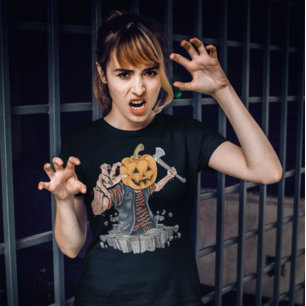 Chef citrouille Zombie Tueur Halloween T-shirt