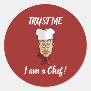 Cooking Chef Cartoon Stickers | Zazzle CA