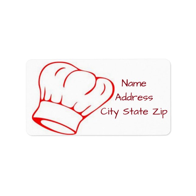 **CHEF COOK AND CATERER'S** RETURN ADDRESS LABELS (Front)