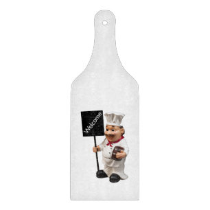 Chef cook - WELCOME menu card Cutting Board