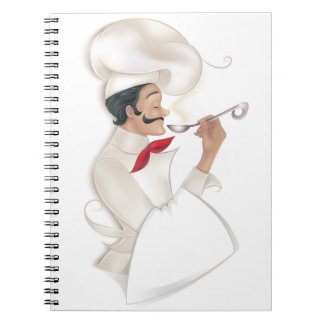 Chef Cookbook Recipe (place your text onto towel) Notebook