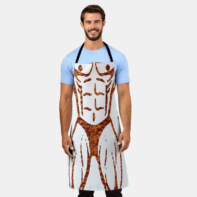 Chef Cooking Gag Gift | Funny Novelty Muscle Apron (Worn)