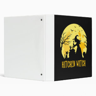 Chef cooking halloween gift kitchen witch binder