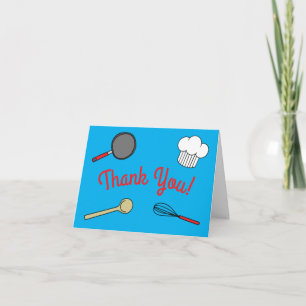 Chef Cooking Kids Birthday Party Card