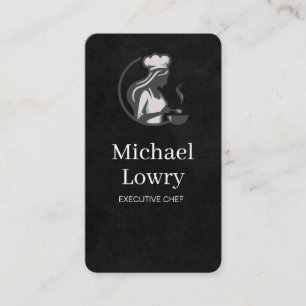 Chef Cooking Logo   Restaurant  Business Card