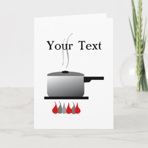 Chef Cooking Pot Greeting card