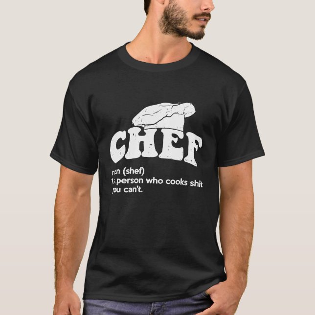 Chef Culinary Gangster Cook Baking Chef Sous Chef  T-Shirt (Front)