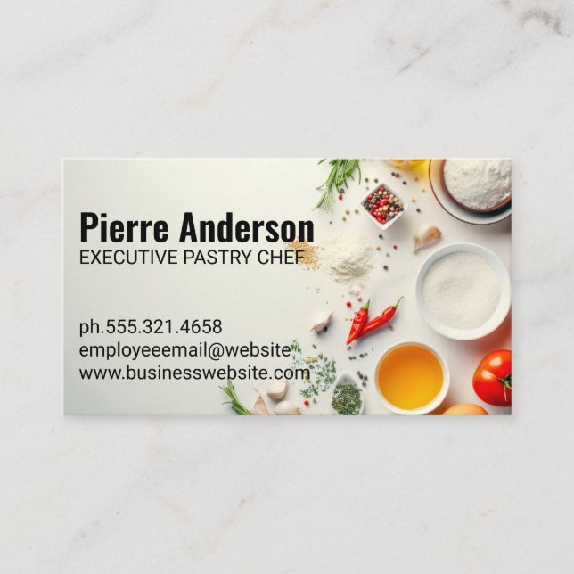 Chef | Culinary Spices and Herbs Loyalty Card (Front)