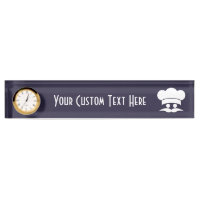 Chef custom colour desk plate