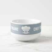Chef custom colour & text soup mug (Front)