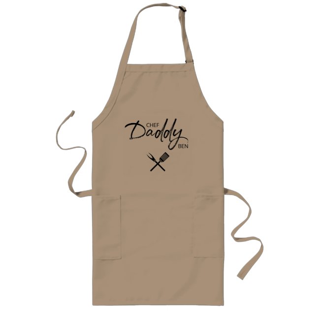 "Chef Daddy" - BEN, etch script Standard Apron (Front)