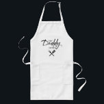 Chef Daddy Script Personalized dad Long Apron<br><div class="desc">Design for our own daddy who loves to barbeque for us,  "Chef Daddy" is a term we use at home. Gift your own "Chef Daddy" with this fun and modern apron and custom design. Personalized with his name. Available in other colours. Great father's day gift.</div>