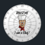Chef Dartboard<br><div class="desc">Chef's head with custom text.</div>