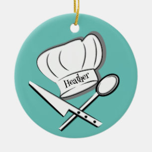 Chef Design Ornement en céramique