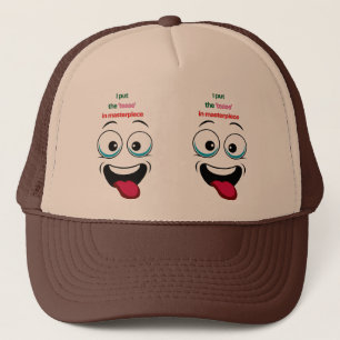 Chef-d'œuvre drôle Casquette de camionneur à langu
