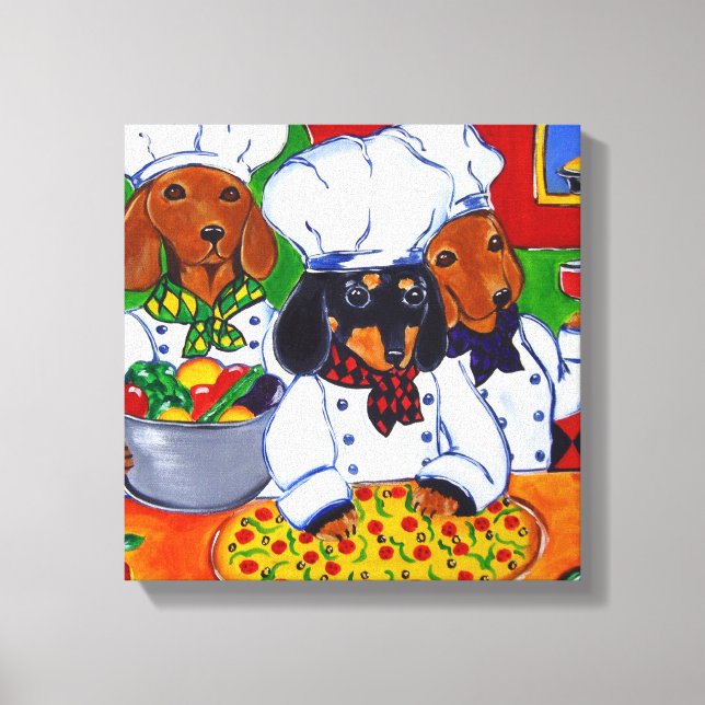 CHEF DOXIES CANVAS PRINT (Front)