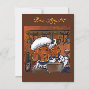 CHEF DOXIES POSTCARD