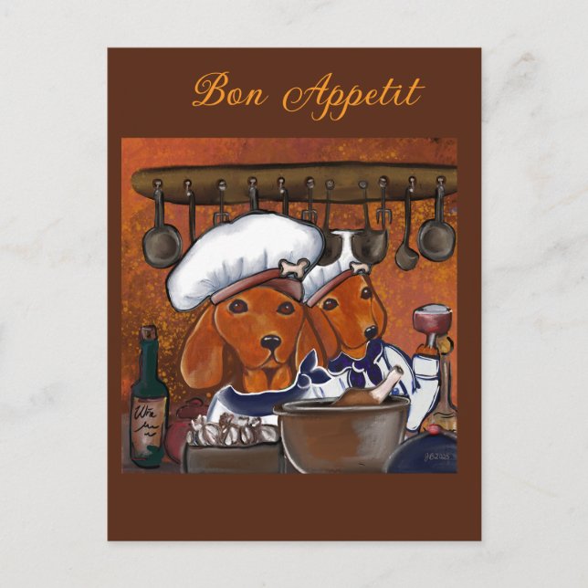CHEF DOXIES POSTCARD (Front)