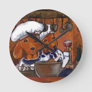 CHEF DOXIES ROUND CLOCK