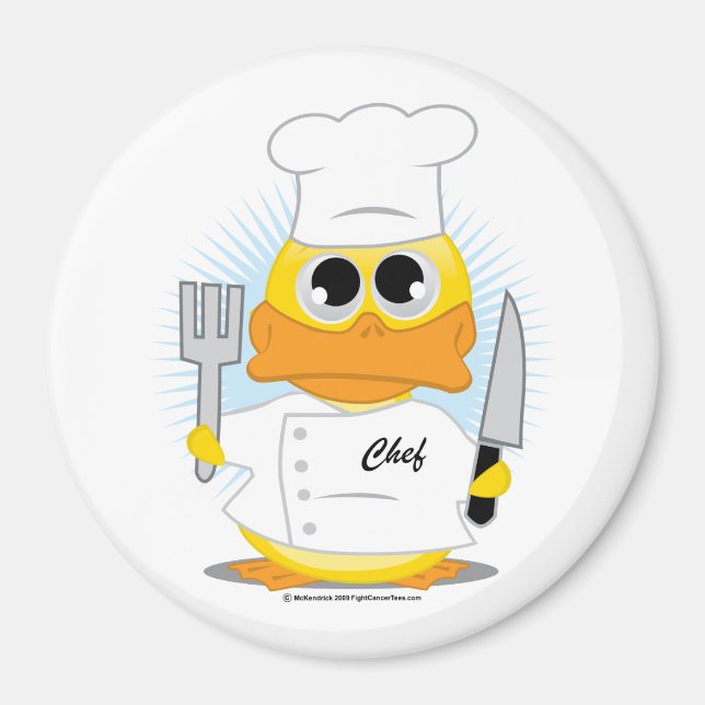 Chef Duck Magnet (Front)