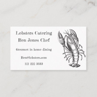 Chef et Carte de visite de restauration