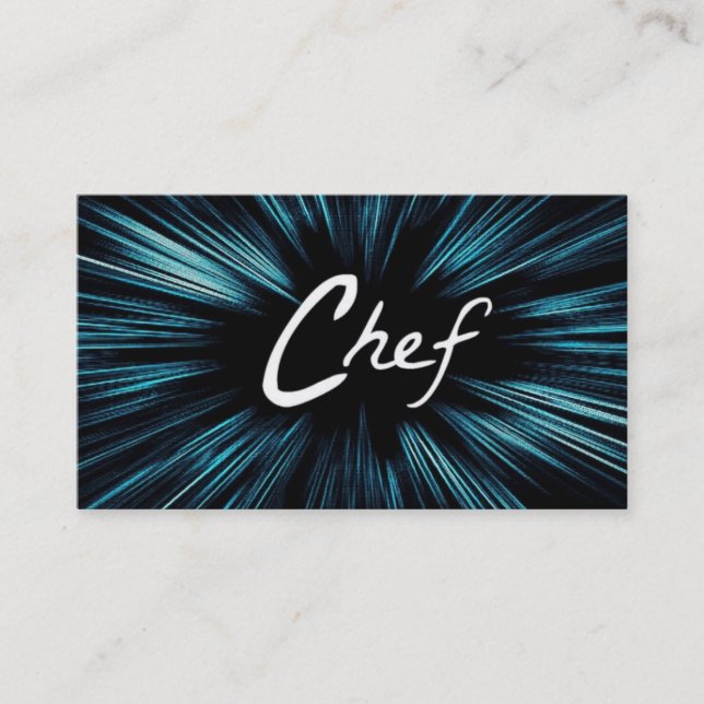Chef étoilé brillant Carte de visite (Devant)