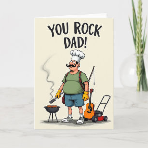 Chef Fathers Day Grill Card