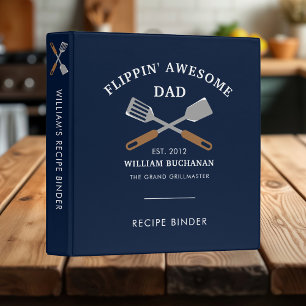 Chef Fathers Day Personalized Recipe Binder
