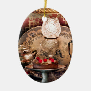 Chef - Food - Cake - Ready for the party Ceramic Ornament