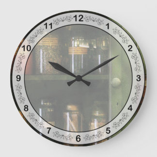 Chef - Food - Ingredients II Large Clock