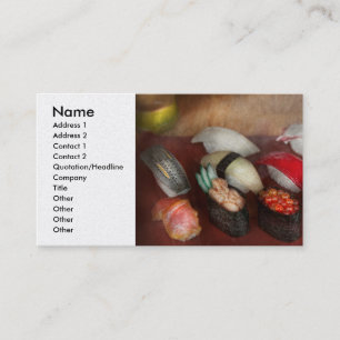 Chef - Food - Oh, I had sushi last night Business Card