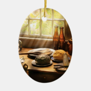 Chef - Food - Ready for Guests Ceramic Ornament