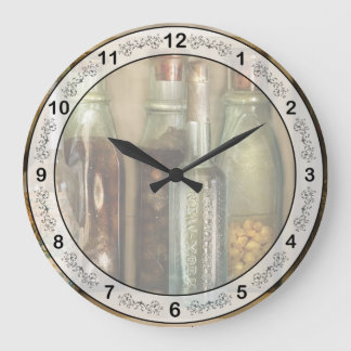 Chef - Food - The Ingredients Large Clock