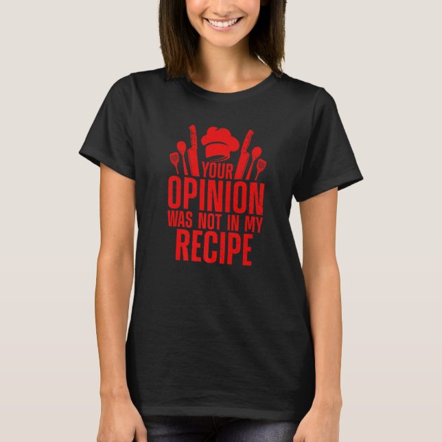 Chef For Men Women Cooking  Culinary Cook T-Shirt (Front)