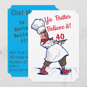 Chef Funny Birthday Invite