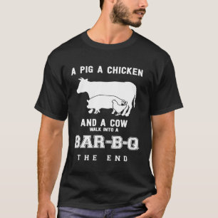 Chef - Funny Pig Chicken Cow Bar B Q Chef Cookie C T-Shirt