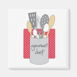 Chef gastronomique Magnet de cuisine