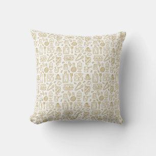 Chef Gift Happiness Is The Flavor Of Life Throw Pillow