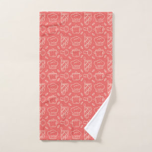 Chef Gift I Love My Food And Wine Hand Towel