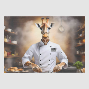 Chef Giraffe Bakes Pastries, Tissue Paper