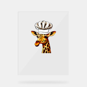 Chef Giraffe - Cute Giraffe Dans Un Chef Casquette